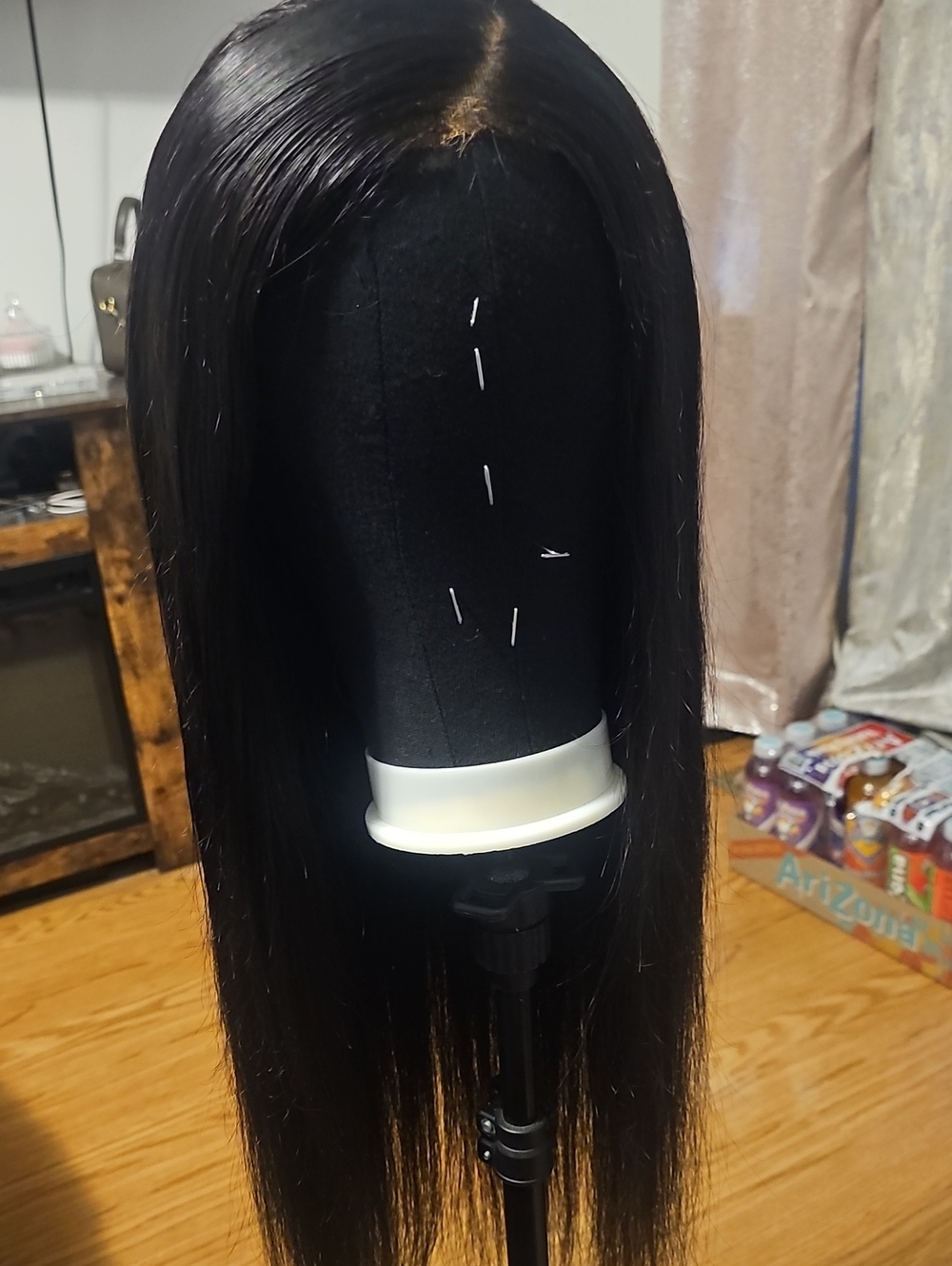 30 In Human Hair Wig With Combs Also A Lace Front  4X4